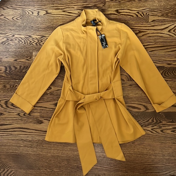 Ethyl Jackets & Coats Ethyl Clothing Mustard Yellow Jacket With